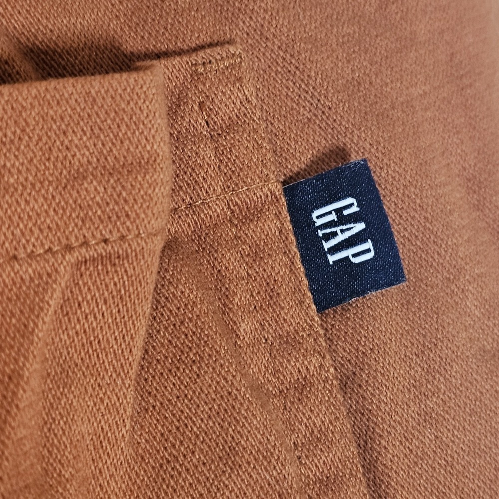 Gap Pants Womens Medium Orange Brick Drawstring Chino Stretch Office Workwear M - Picture 9 of 16